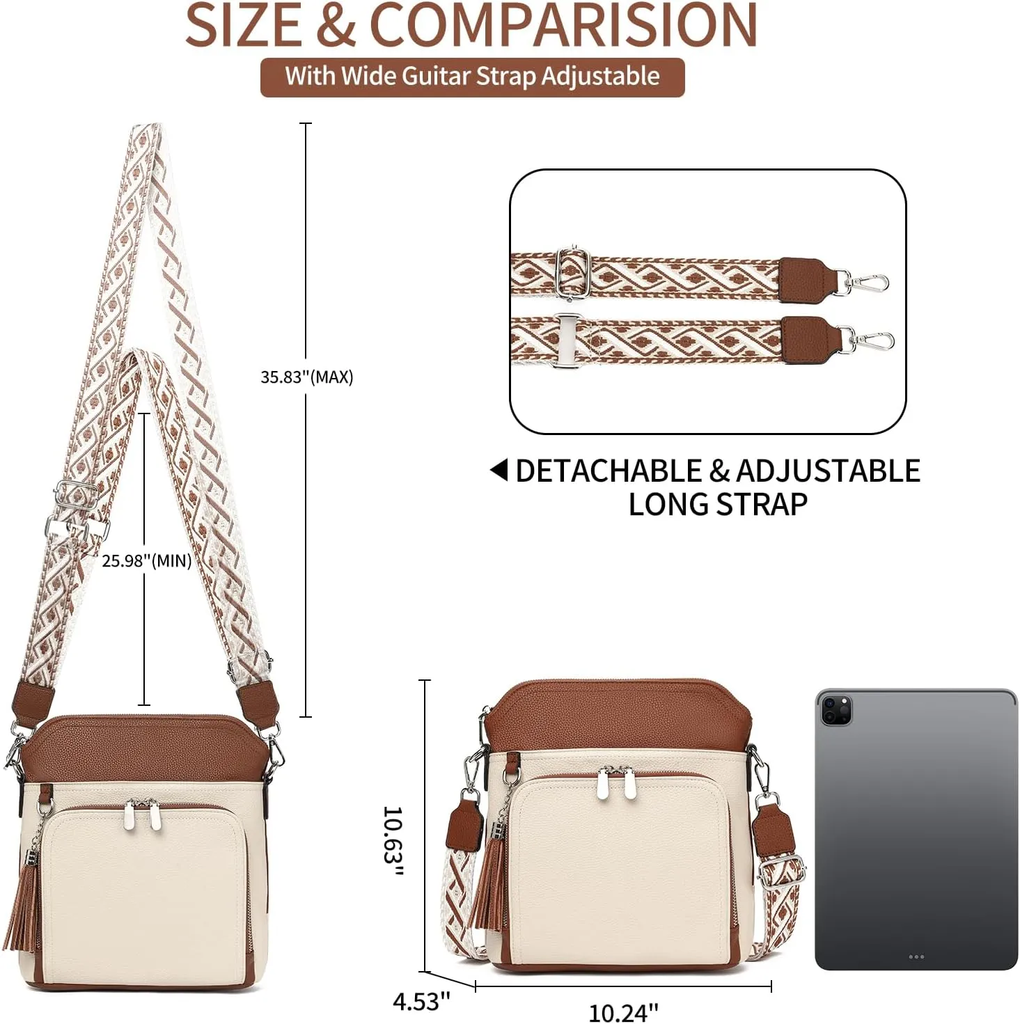FALAN MULE Crossbody Bags for Women Trendy Soft Leather Hobo Purses Shoulder Handbags With Tassel