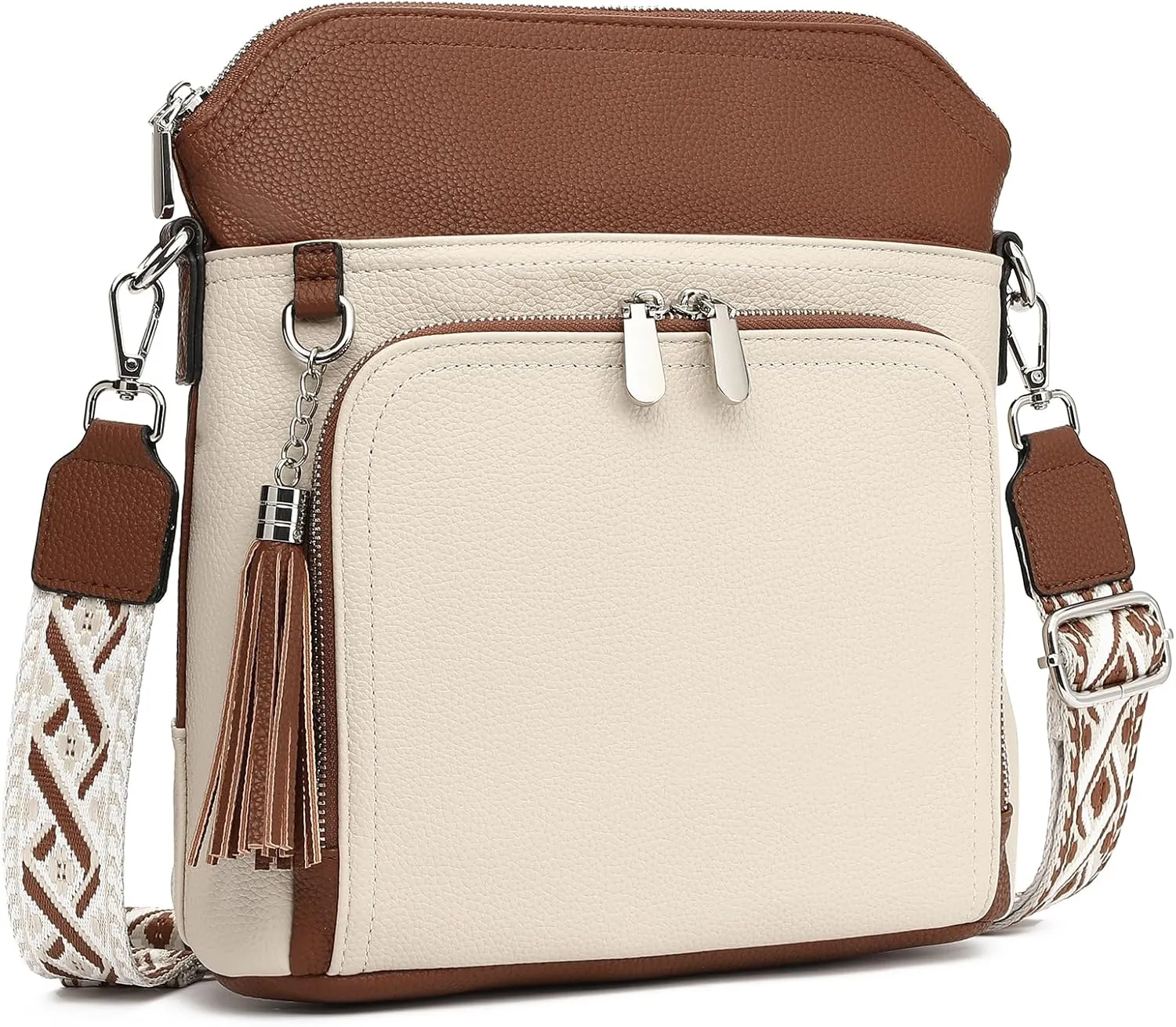 FALAN MULE Crossbody Bags for Women Trendy Soft Leather Hobo Purses Shoulder Handbags With Tassel