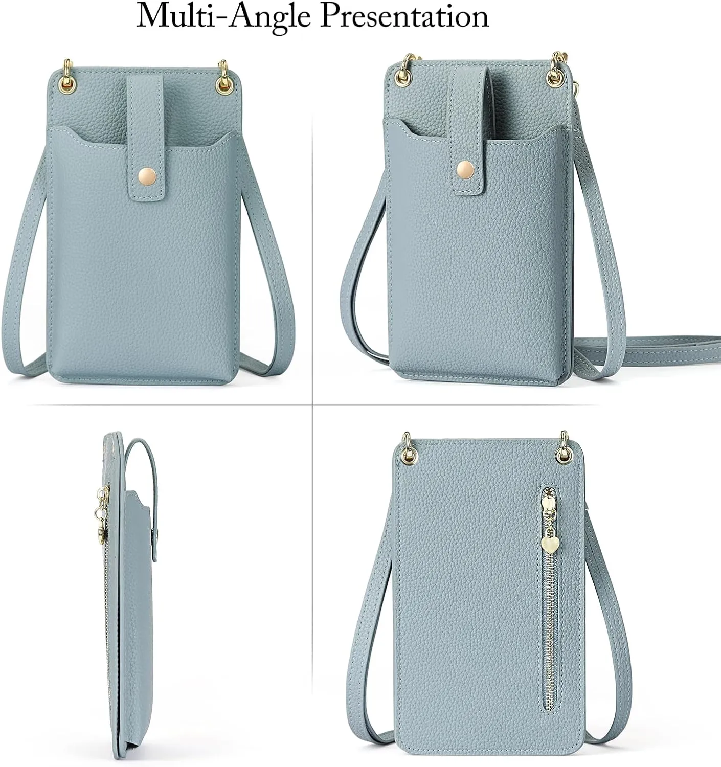 FALAN MULE Small Cell Phone Crossbody Bag Purse for Women, PU Leather Wallet Purse…