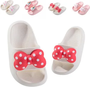 Fiedaz Kids Slides for Girls Boys Toddler Cloud Slides Animal Quick Drying Beach Slides Toddler Pool Shower Flip Flops Slippers