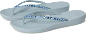 FitFlop Women's Iqushion Multi-Crystal Ergonomic Flip-Flops Wedge Sandal
