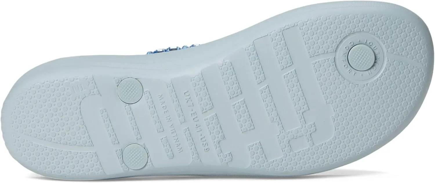 FitFlop Women's Iqushion Multi-Crystal Ergonomic Flip-Flops Wedge Sandal