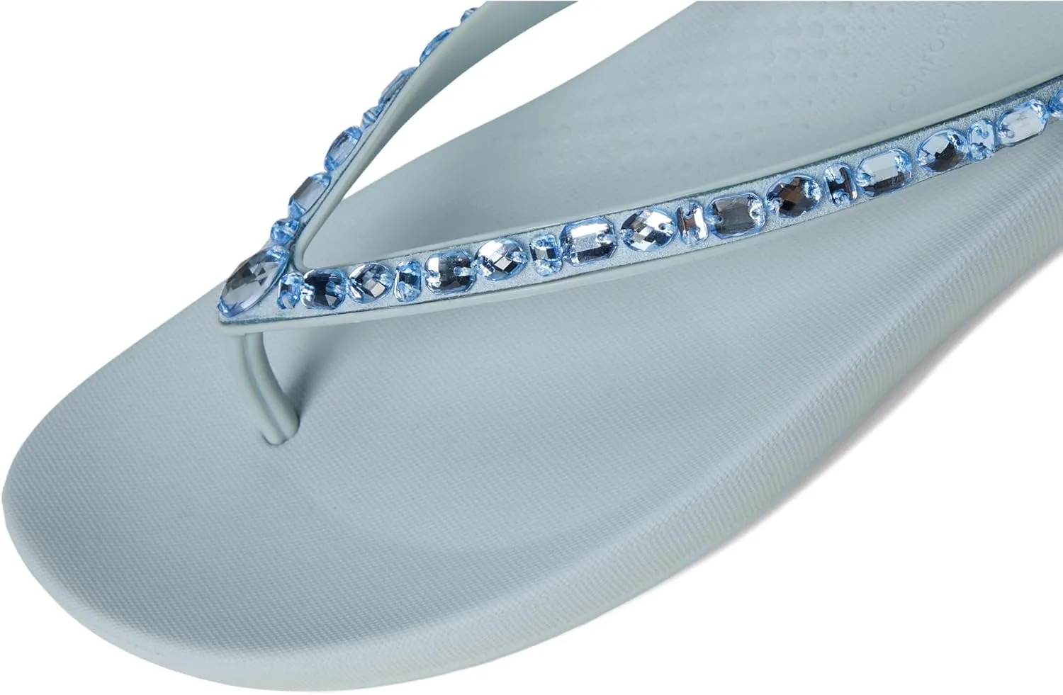 FitFlop Women's Iqushion Multi-Crystal Ergonomic Flip-Flops Wedge Sandal