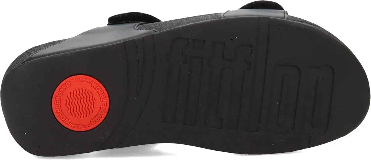 FitFlop Women's LULU Adjustable Leather Slides