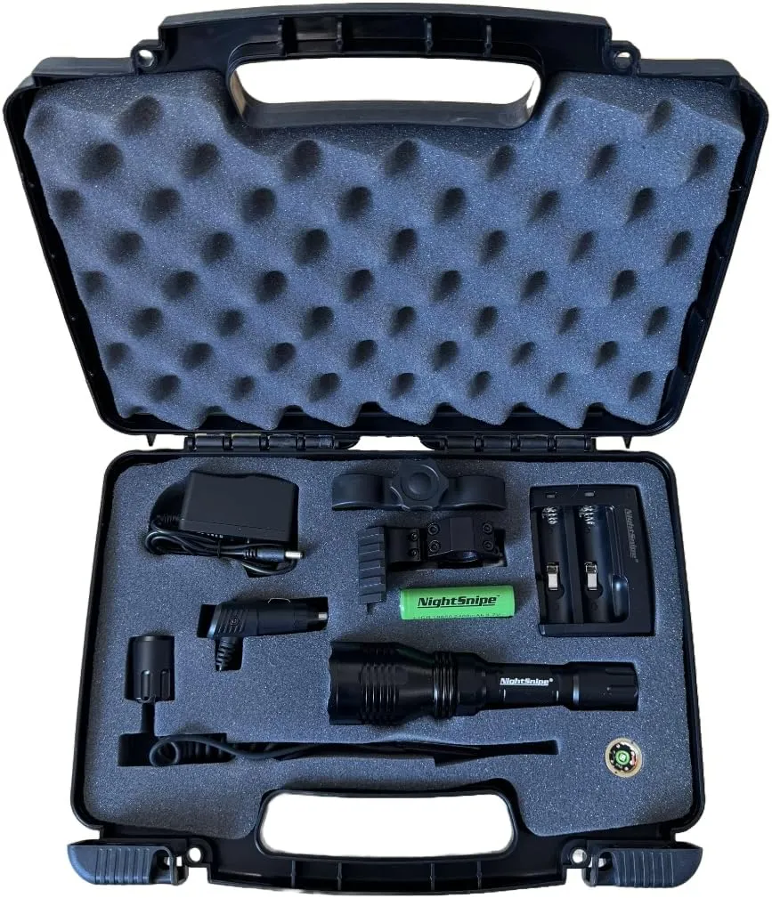 Fixed Beam Hunting Light Kit | Low-High Modes Class-2 | Red and Green LEDs