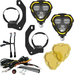 FLEX ERA® 3 Dual Mode SAE Fog Lights - 2-Light Master Kit - JK/JL/JT Steel Bumpers