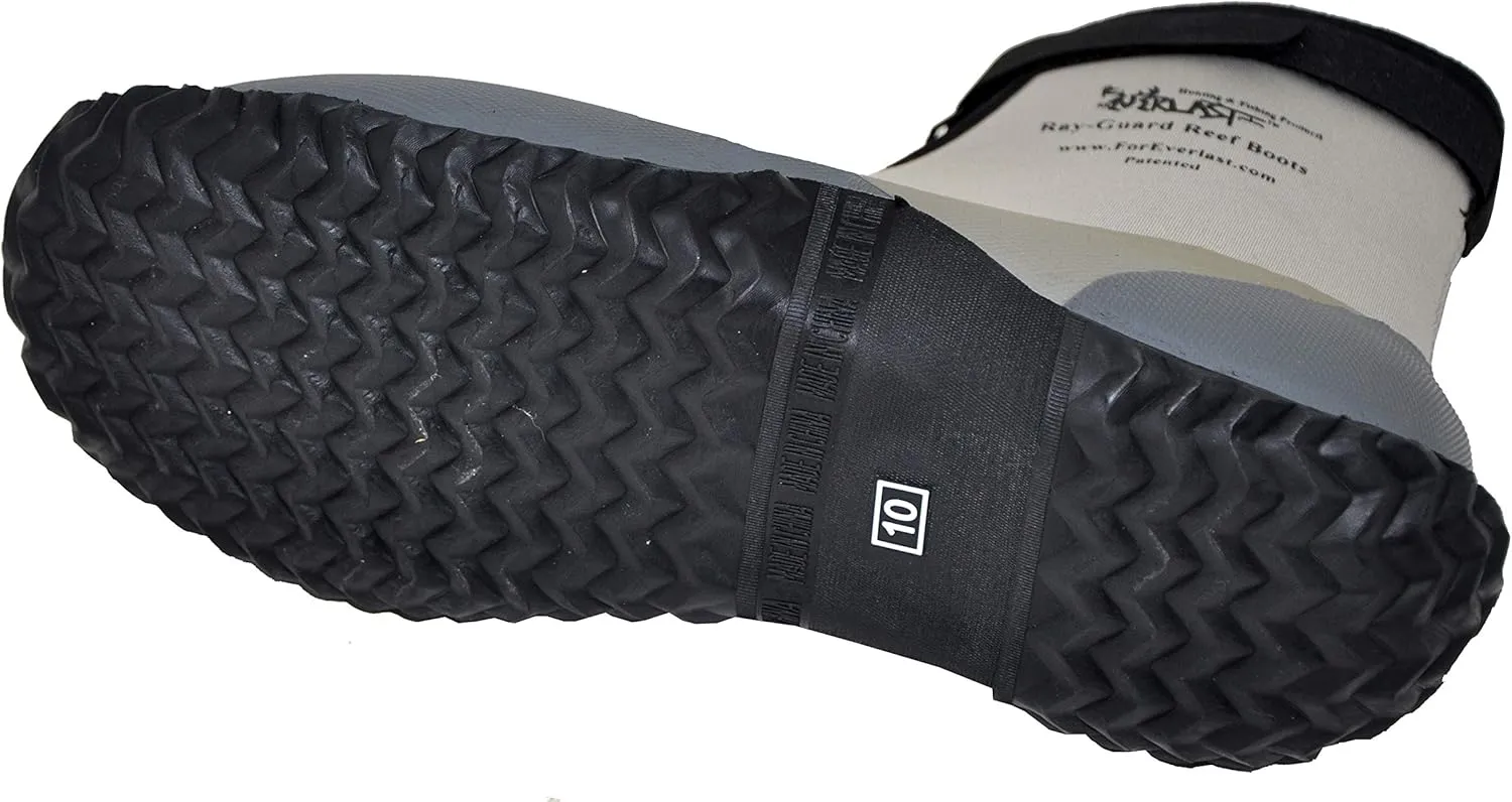 ForEverlast Ray-Guard Reef Wading & Fishing Boots-Hard Soled Vulcanized Rubber Bottom- Lightweight & Waterproof-Unisex-Adults