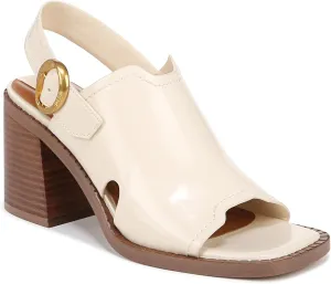 Franco Sarto Women's Amy Slingback Block Heel Peep Toe Sandal Heeled