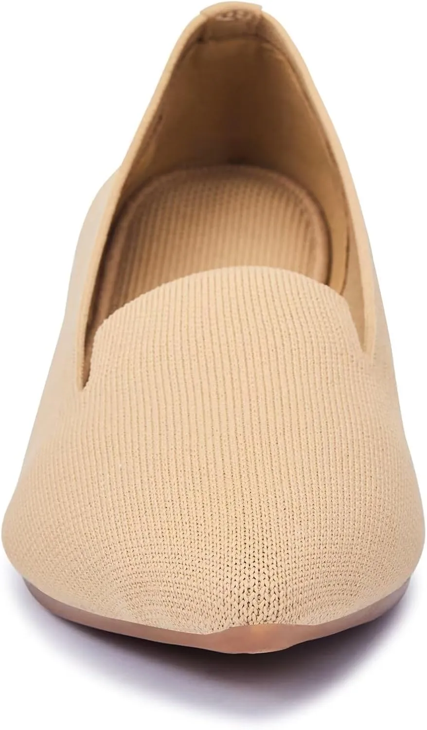 Frank Mully Women's Casual Loafer Flats Slip On Loafer Shoes Comfortable Knit Flat Shoes Classics Pointy Toe Loafer Flats,for Work,Travel