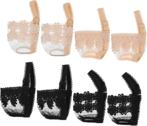 FRCOLOR 4 Pairs Detachable Shoe Straps for High Heels Sandals Elastic Bands Lace Prevent Shoes From Falling Off Flexible Durable for All Occasions