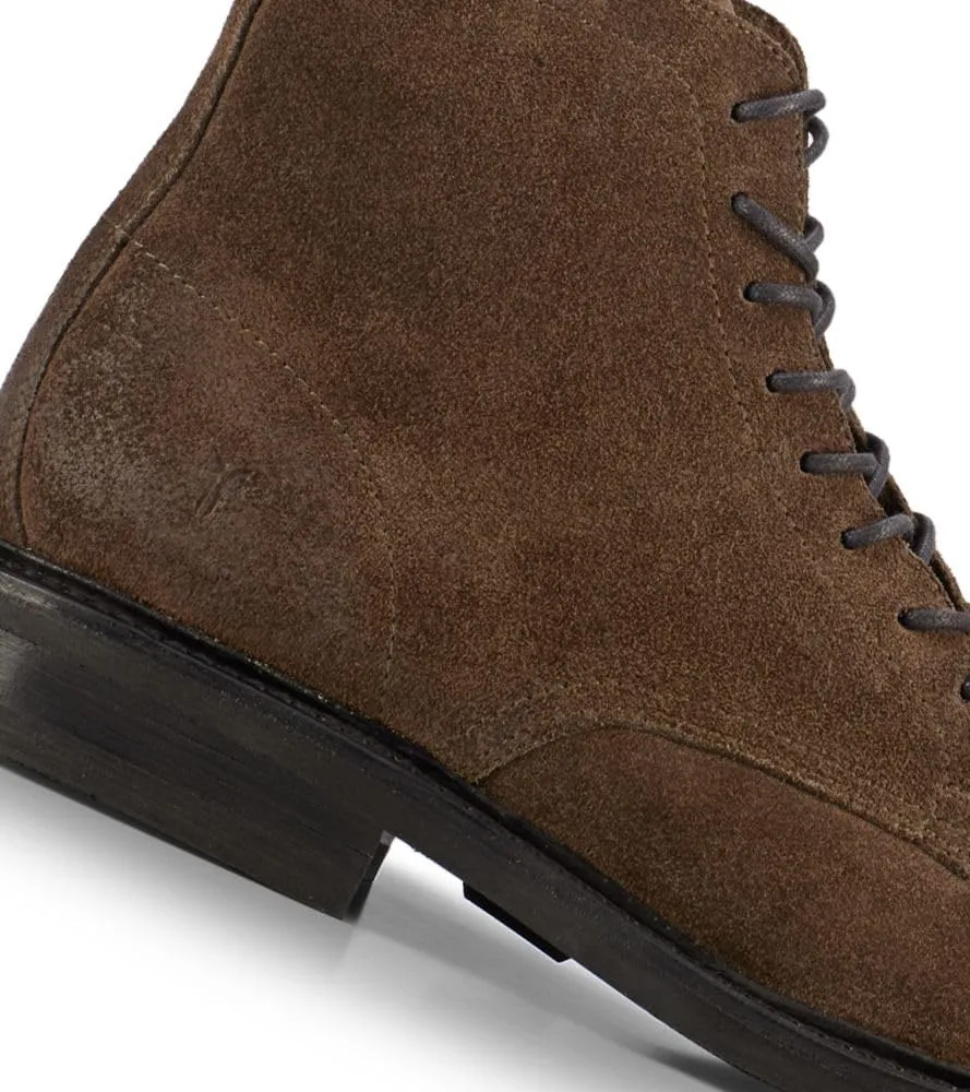Frye Seth Cap Toe Lace Up Boot - Men's Premium Leather Dress Shoe, Classic Style, Durable Construction, Versatile Comfort