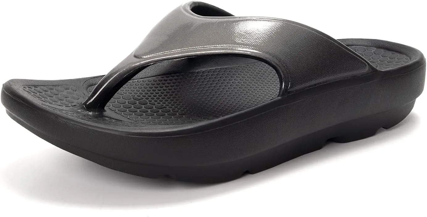 FUNKYMONKEY Women's Thong Flip Flop Ultra Soft Arch Support Sandals