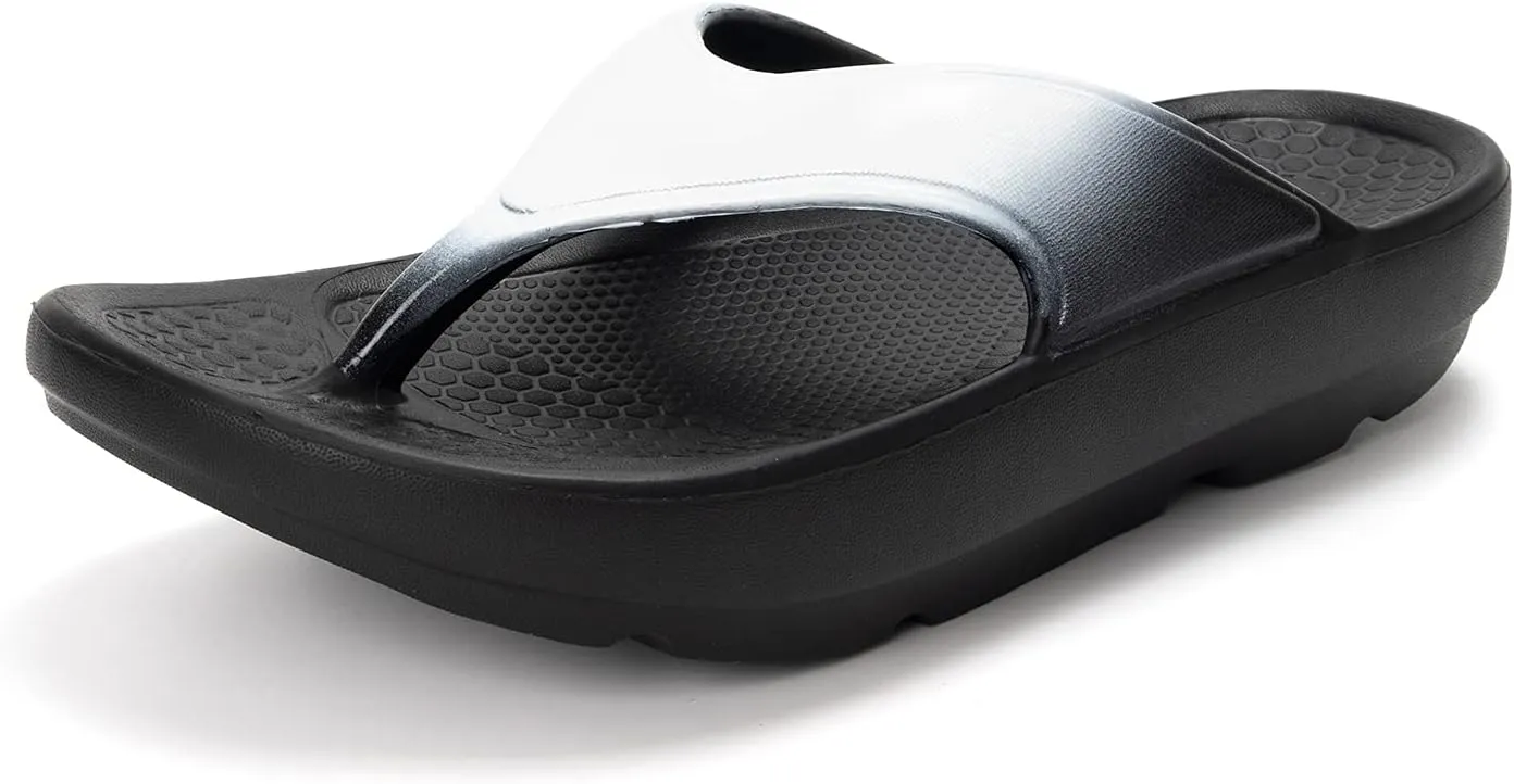 FUNKYMONKEY Women's Thong Flip Flop Ultra Soft Arch Support Sandals