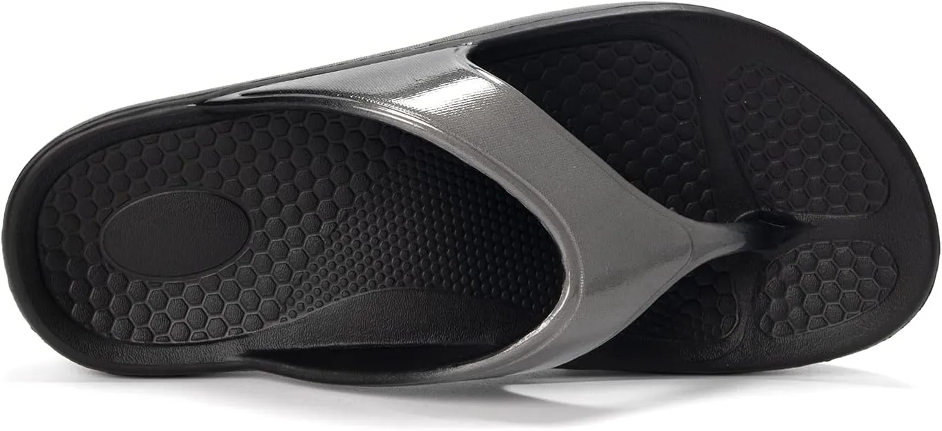 FUNKYMONKEY Women's Thong Flip Flop Ultra Soft Arch Support Sandals