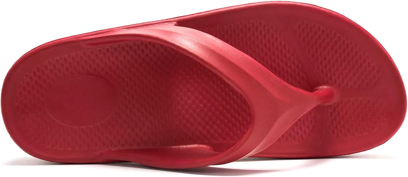 FUNKYMONKEY Women's Thong Flip Flop Ultra Soft Arch Support Sandals