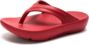 FUNKYMONKEY Women's Thong Flip Flop Ultra Soft Arch Support Sandals