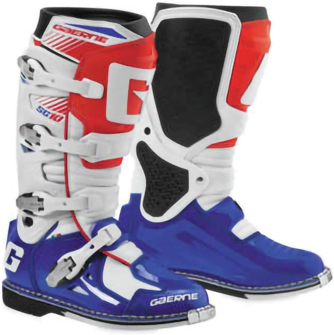 Gaerne SG-10 Boots (11) (WHITE/BLUE/RED)
