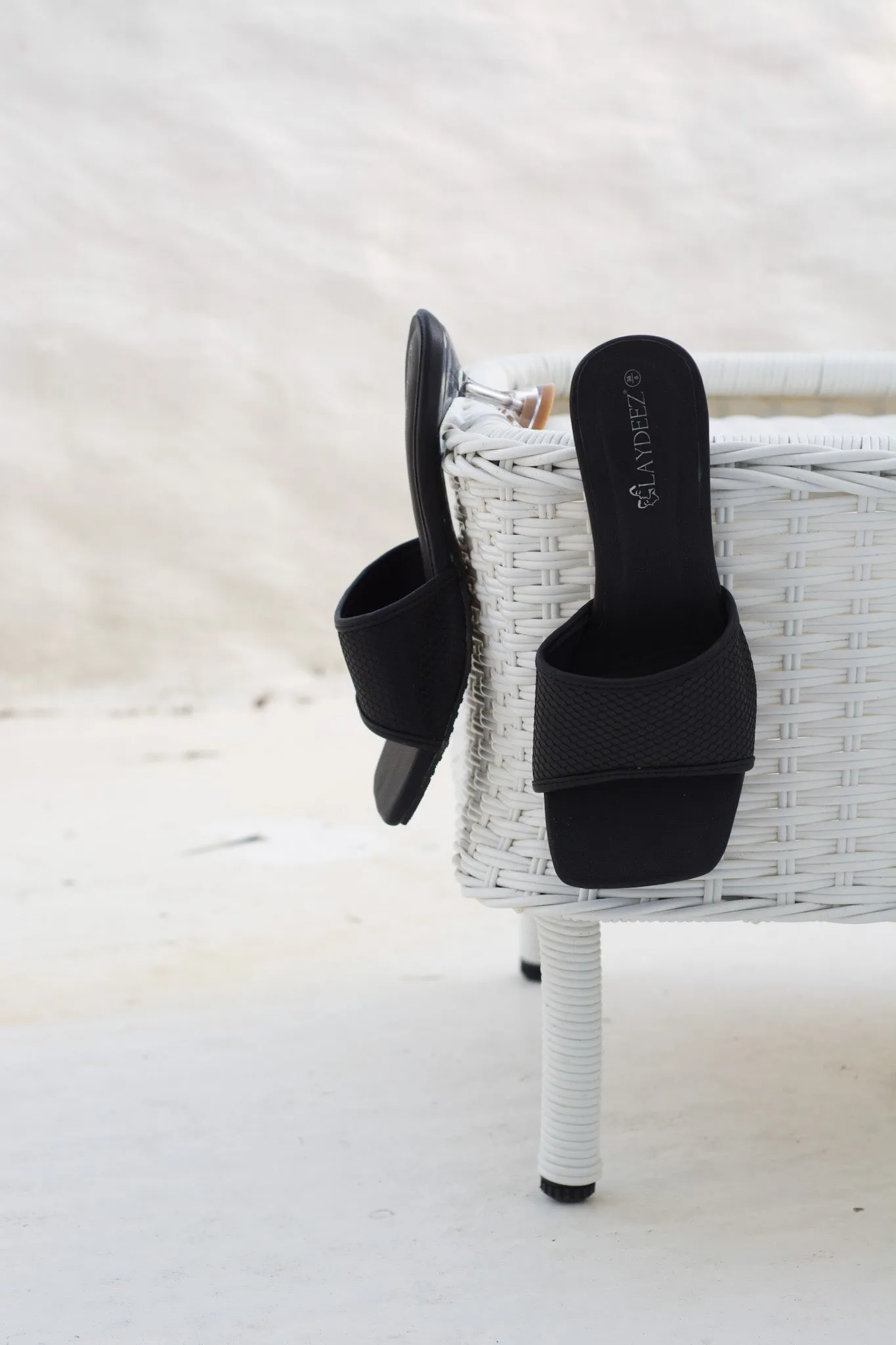 Geneva Hourglass Mule Heels