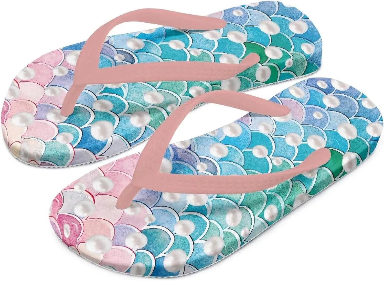 Girl's Flip Flops Kid's Flip Flop Children's Non-Slip Sole Quick Drying Beach Slippers Slide Sandals Pink Straps