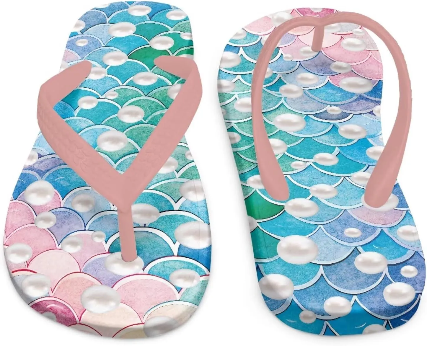Girl's Flip Flops Kid's Flip Flop Children's Non-Slip Sole Quick Drying Beach Slippers Slide Sandals Pink Straps