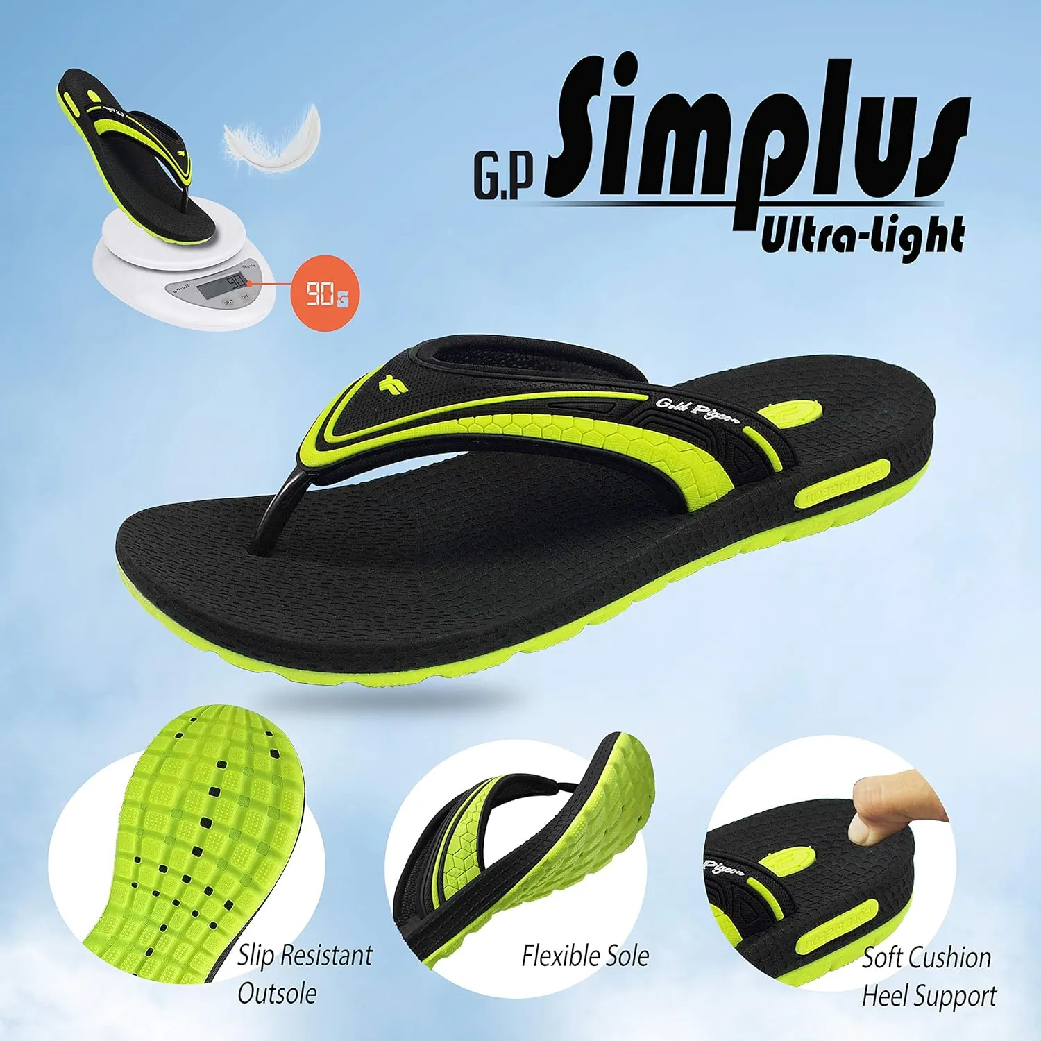 Gold Pigeon Breeze Ultra Light Women Flip Flops