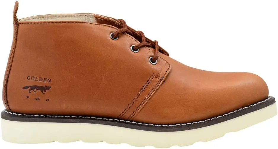 Golden Fox Men's American Heritage Work Chukka Boot with Lightweight Oil Resistant Wedge Sole for Construction