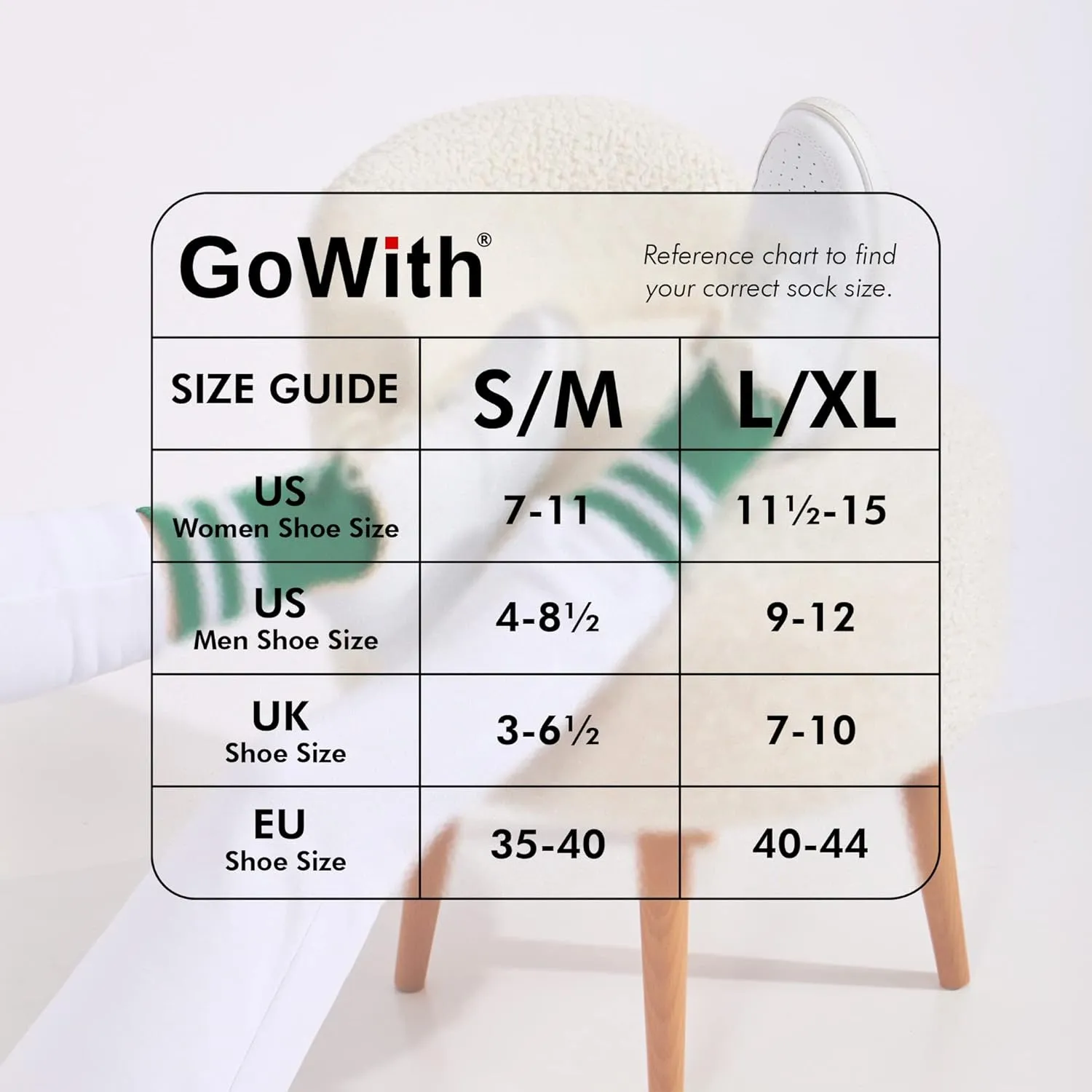 GoWith Cotton Socks for Women & Men, Quarter Cushioned Striped Soft Thin Retro Everyday Socks, Athletic and Casual Wear