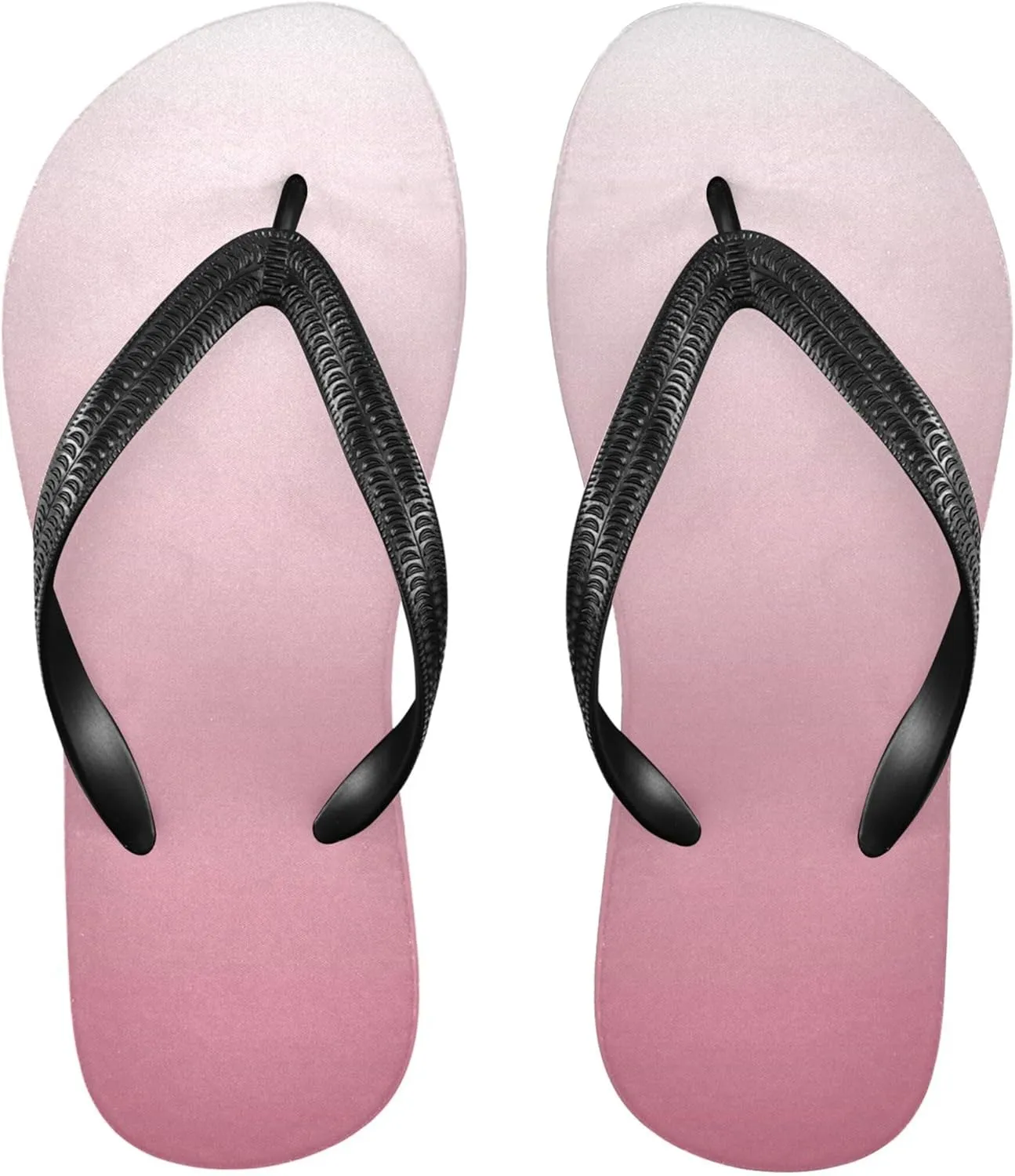 Gradient Bean Paste Flip Flops for Women/Men Sandals Home Slippers Hotel Spa Bedroom Travel Beach