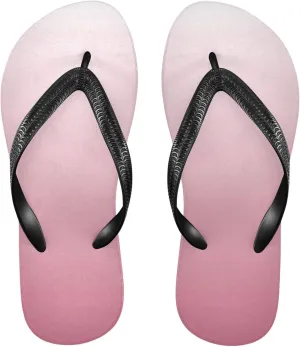 Gradient Bean Paste Flip Flops for Women/Men Sandals Home Slippers Hotel Spa Bedroom Travel Beach