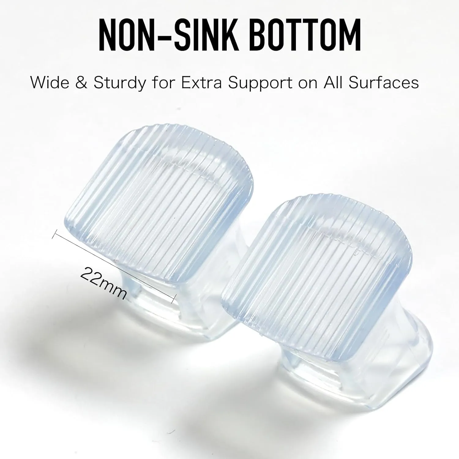GUJI 2024 High Heel Protectors for Grass, Heel Caps for High Heels, Heel Replacement Tips, Heel Stoppers for High Heels - Dance with Confidence, 3 Sizes, 6 Pairs (Crystal Clear)