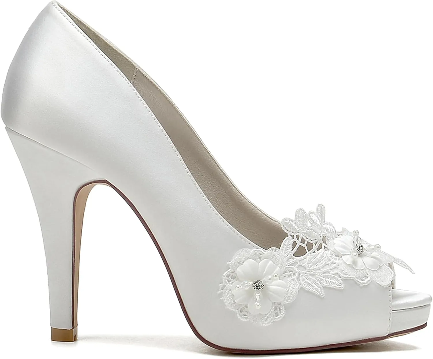 Hanfike Platform Bridal Shoes for Wedding Womens Stiletto High Heel Prom Sandals JY189