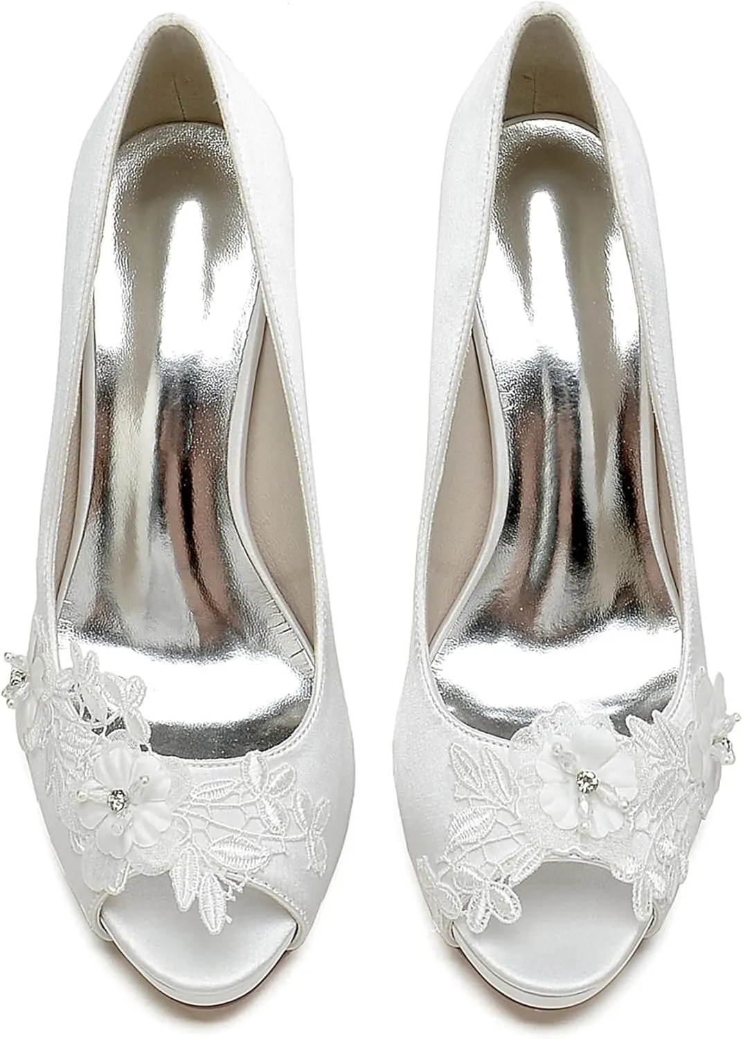 Hanfike Platform Bridal Shoes for Wedding Womens Stiletto High Heel Prom Sandals JY189