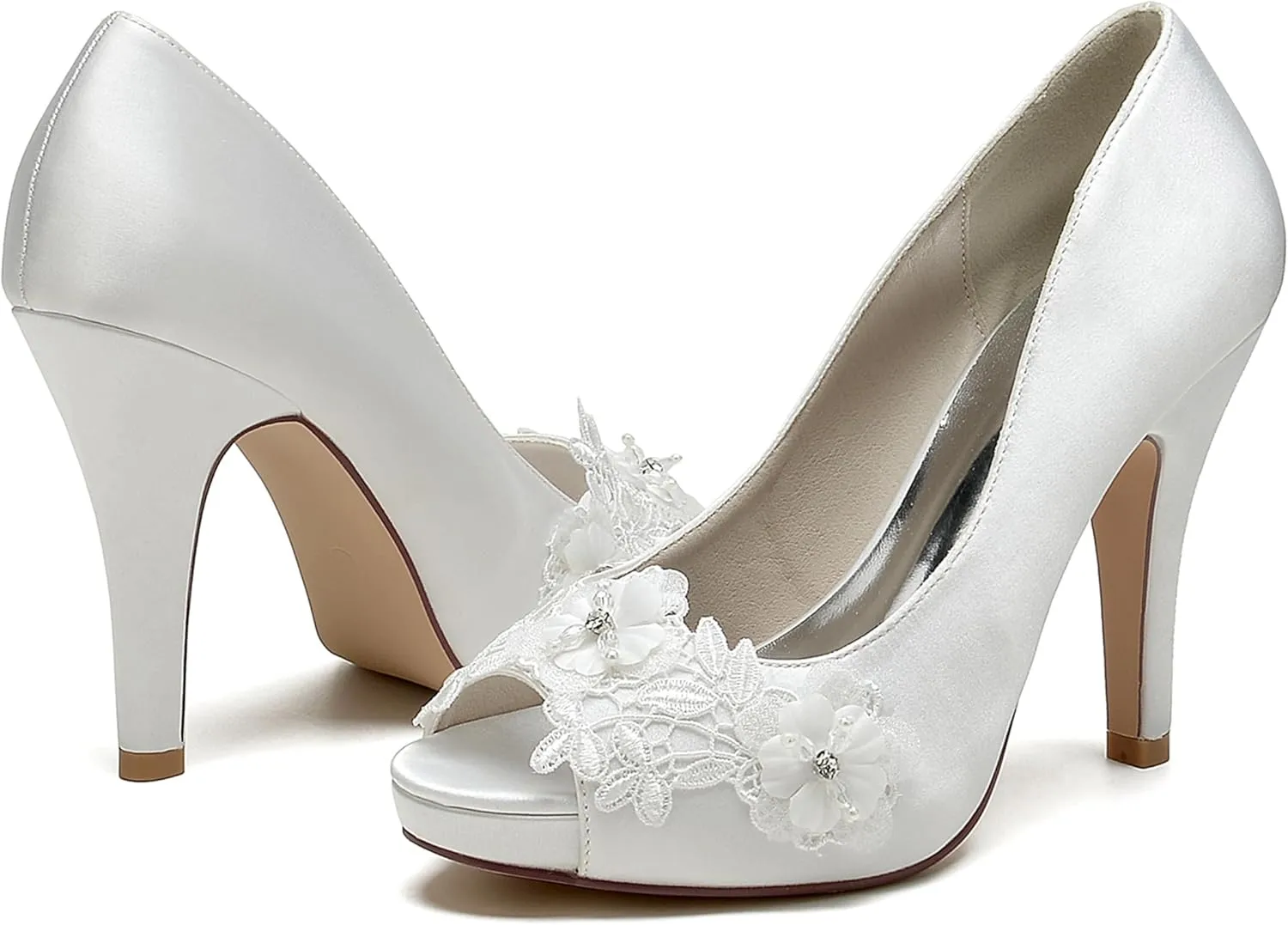 Hanfike Platform Bridal Shoes for Wedding Womens Stiletto High Heel Prom Sandals JY189