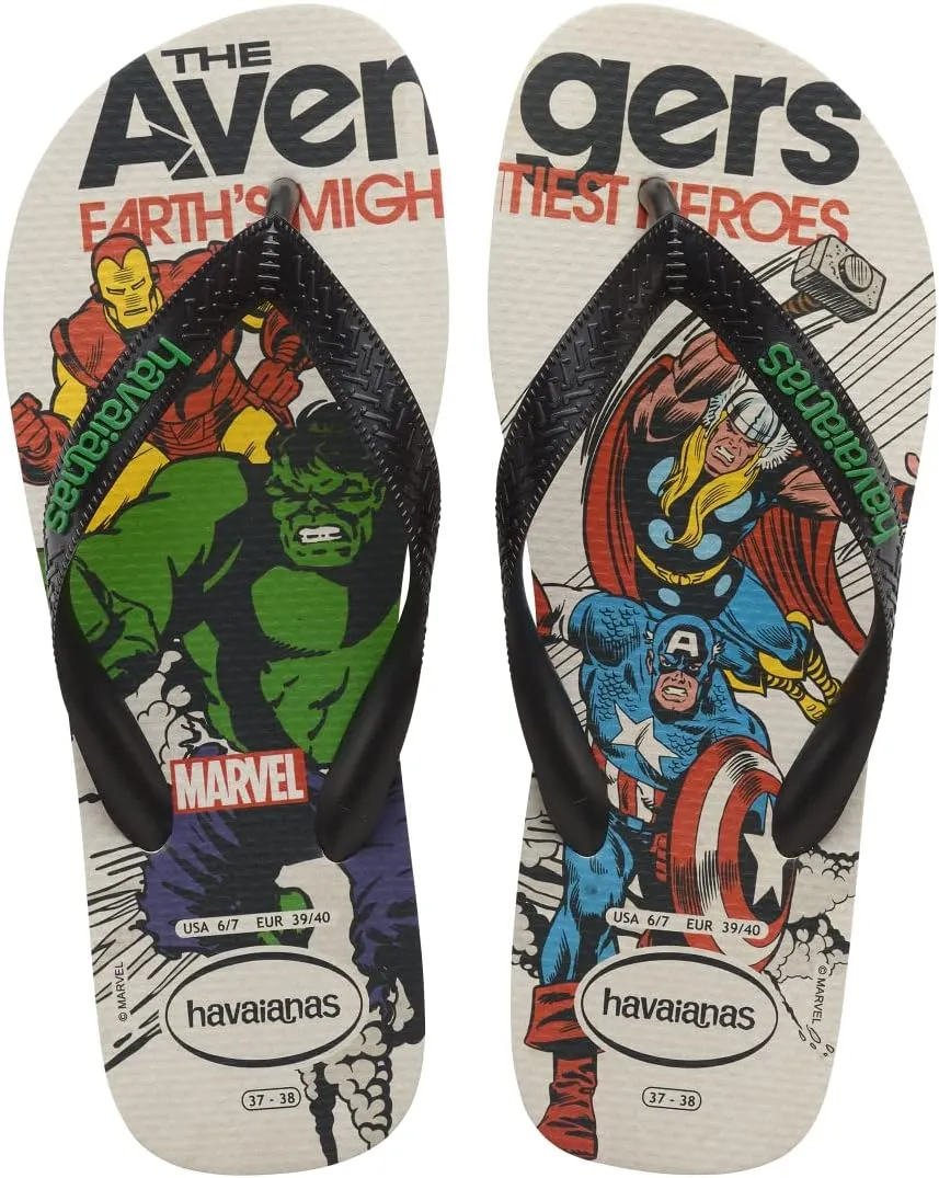 Havaianas Women's Kid's Top Marvel Classics Flip Flop Sandal, 4.5 us
