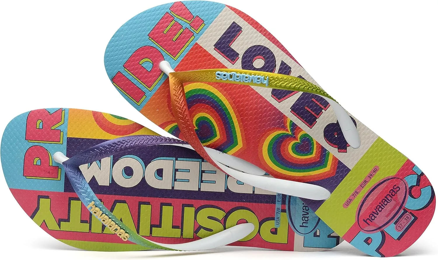 Havaianas Women's Slim Pride Rainbow Flip Flop Sandal