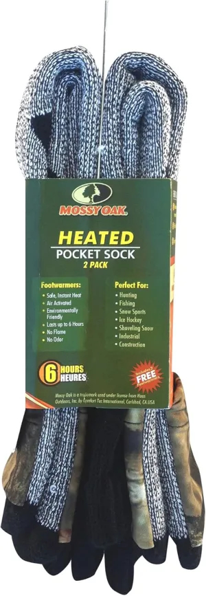 Heat Factory Acrylic Blend Socks w/Foot Warmer Pockets, 2 Pairs