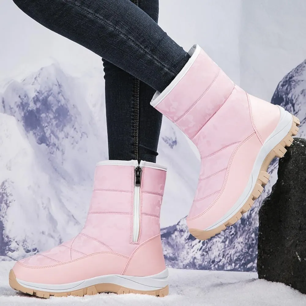 HESBITEUL Boots for Women Outdoor Winter Booties: Snow Boots Lightweight for Skiing