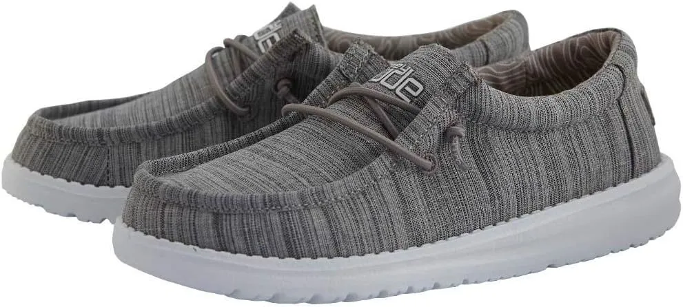 Hey Dude Boy's Wally Youth Multiple Colors | Boy’s Shoes | Boy's Lace Up Loafers | Comfortable & Light-Weight
