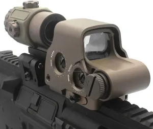 Holographic 558 Sights Red Green Dot Sight Scope with G33/G43/G45 3X/5X Magnifier Switch to Side Quick Detachable QD Mount