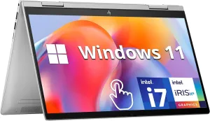 HP Envy x360 2-in-1 14" FHD Touchscreen Laptop, Intel i7-1355U, 16GB RAM, 1TB SSD, Backlit Keyboard, 5MP Camera, Fingerprint Reader, Wi-Fi 6E, Win 11, Silver