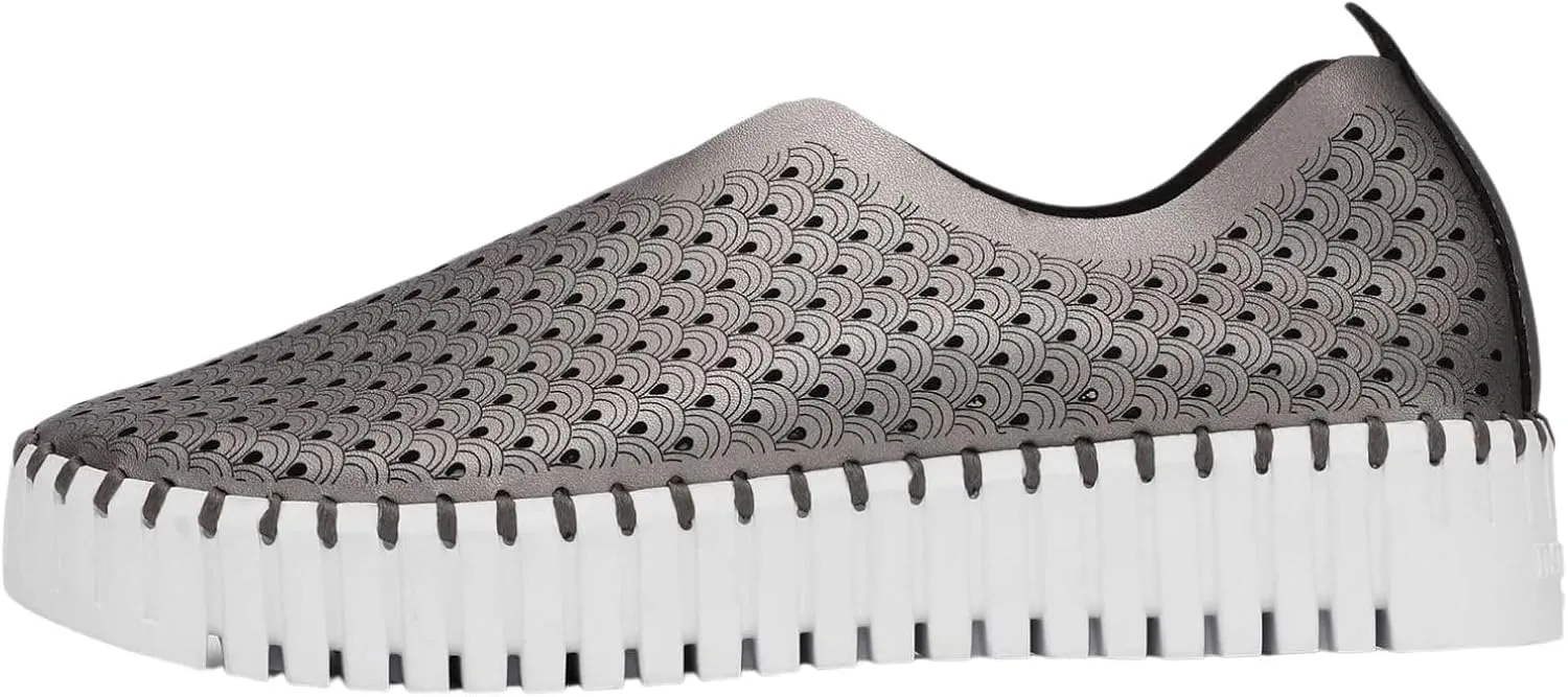 Ilse Jacobsen HORNBAEK Women's Tulip U0010 Metallic Platform | Slip-On | Low-Top