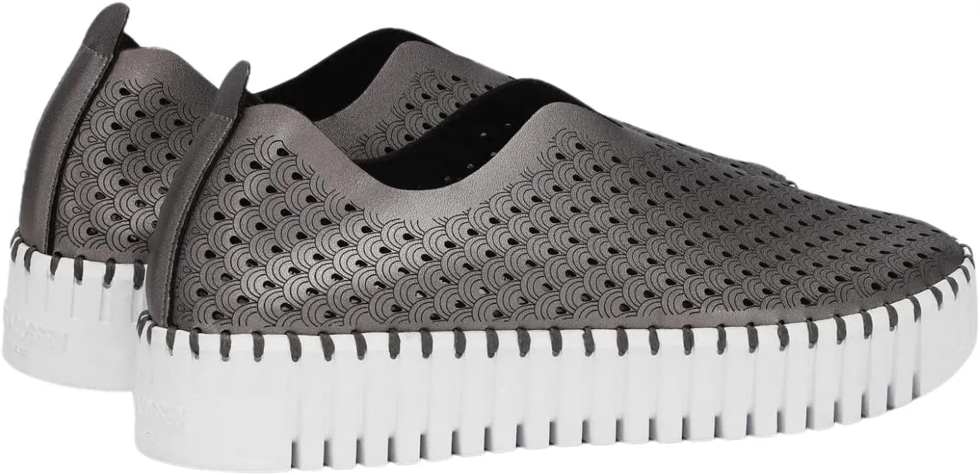 Ilse Jacobsen HORNBAEK Women's Tulip U0010 Metallic Platform | Slip-On | Low-Top