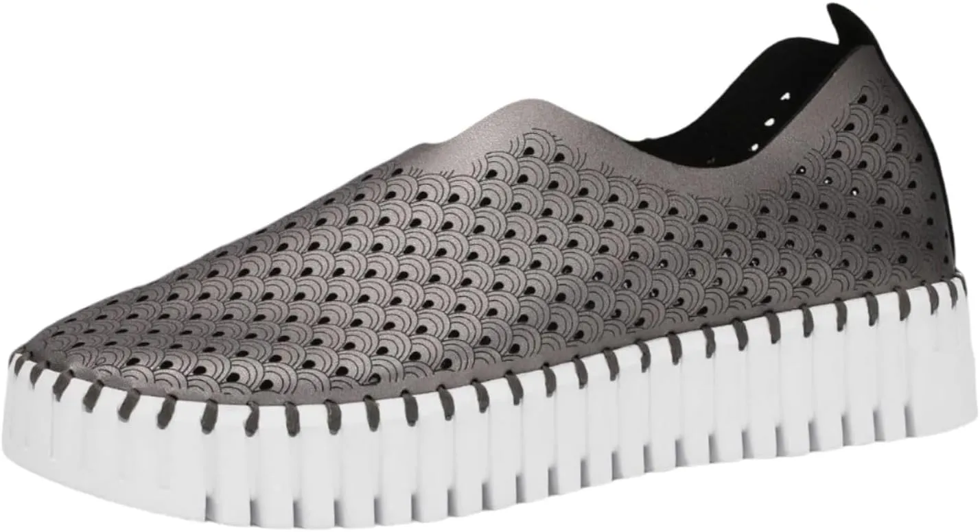 Ilse Jacobsen HORNBAEK Women's Tulip U0010 Metallic Platform | Slip-On | Low-Top