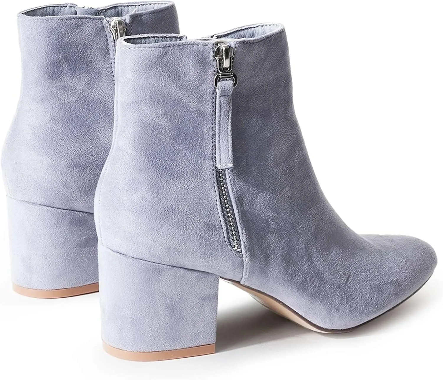 J. Adams Zuma Ankle Bootie – Closed Pointed Toe Low Block Heel Zip Up Boot