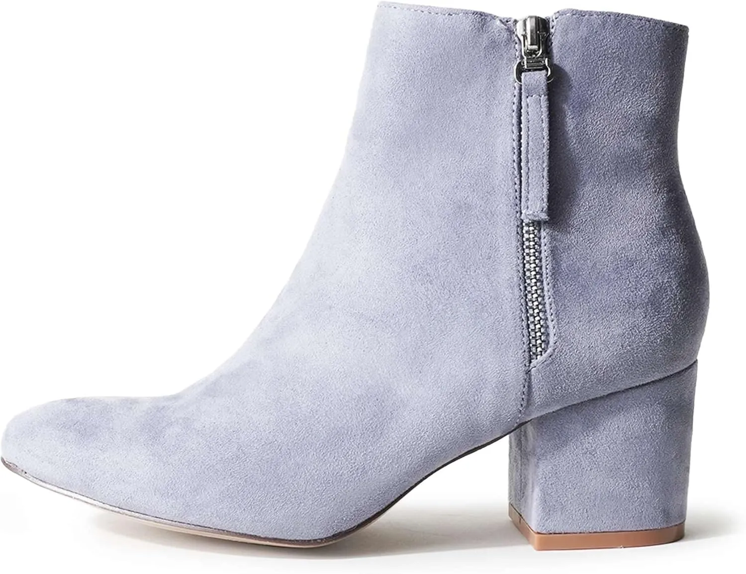 J. Adams Zuma Ankle Bootie – Closed Pointed Toe Low Block Heel Zip Up Boot