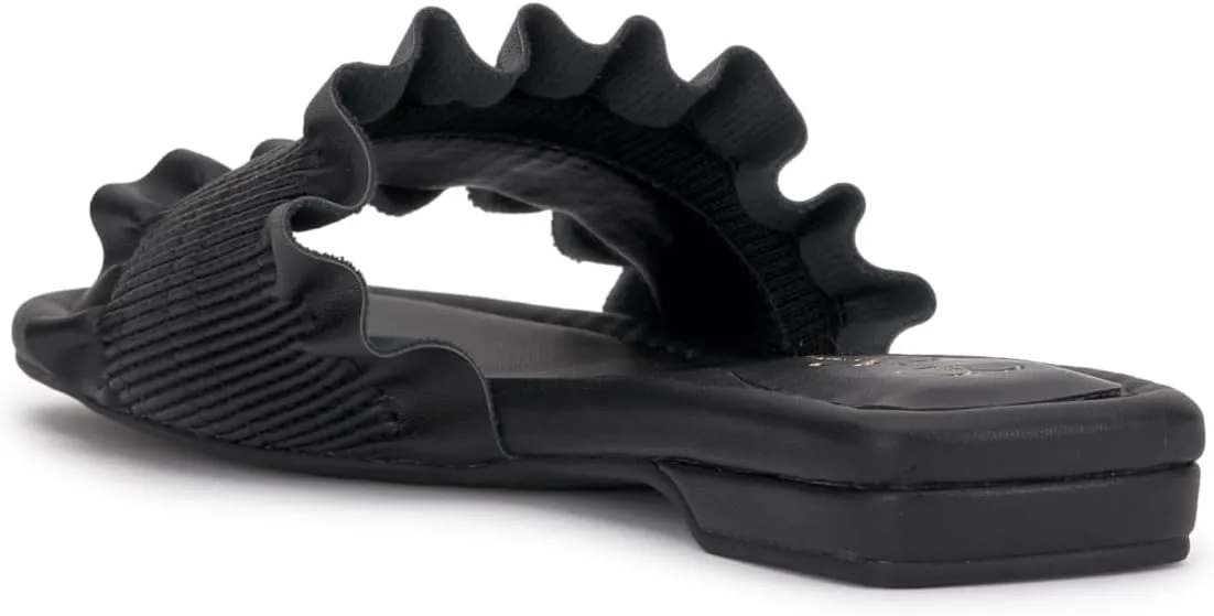 Jessica Simpson Womens CAMESSA Slip On Open Toe Slide Sandals
