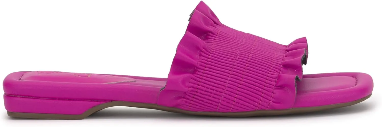 Jessica Simpson Womens CAMESSA Slip On Open Toe Slide Sandals