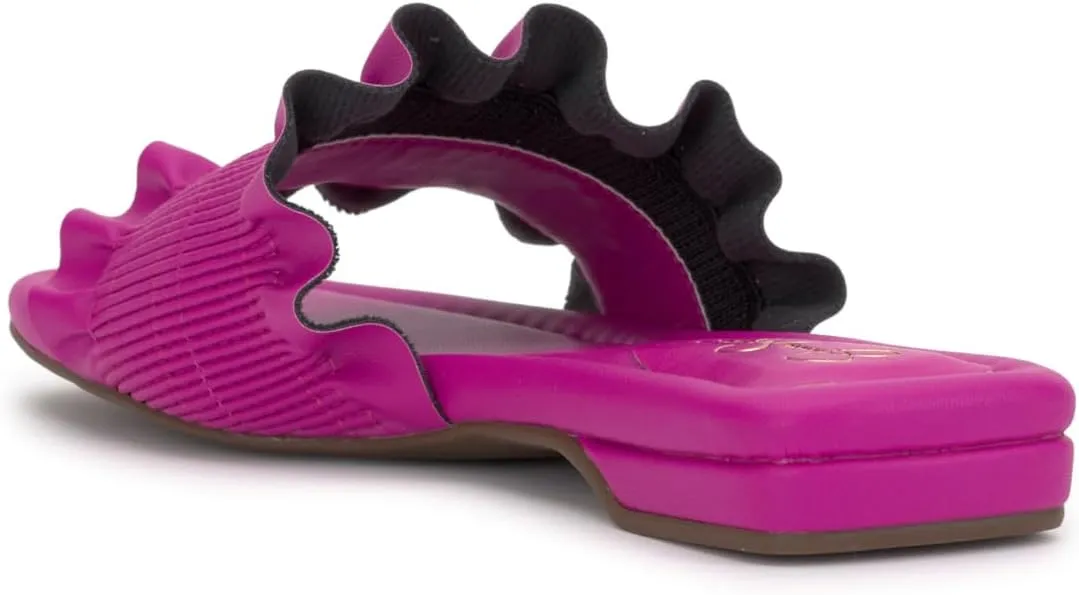 Jessica Simpson Womens CAMESSA Slip On Open Toe Slide Sandals