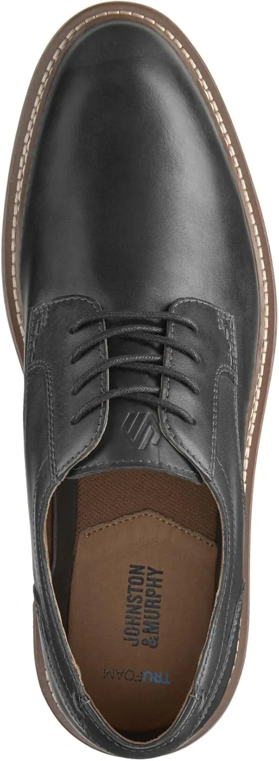 Johnston & Murphy Men's Hodges Leather Plain Toe Lace-up Shoe
