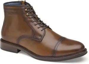 Johnston & Murphy Men’s XC Flex Raleigh Cap Toe Zip Boot | Full-Grain Leather | Cushioned Footbed | Leather/Rubber Sole